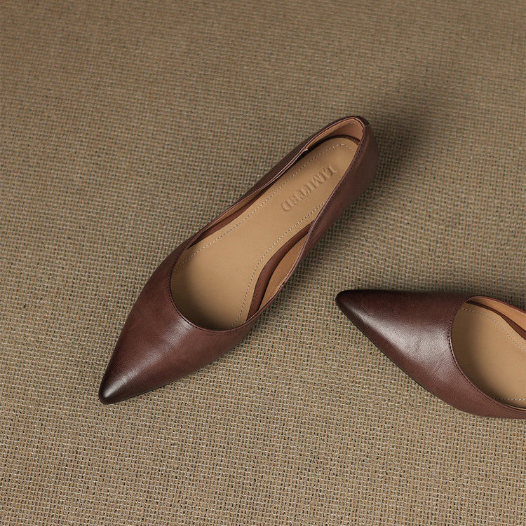 Genuine Leather Flats