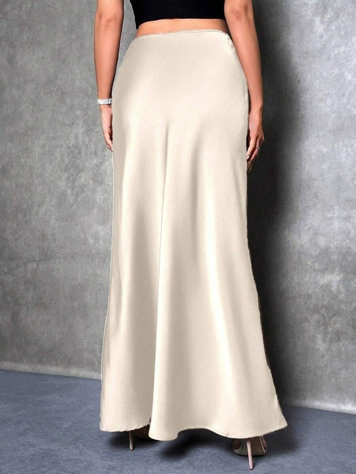 Satin High-Waist Skirt