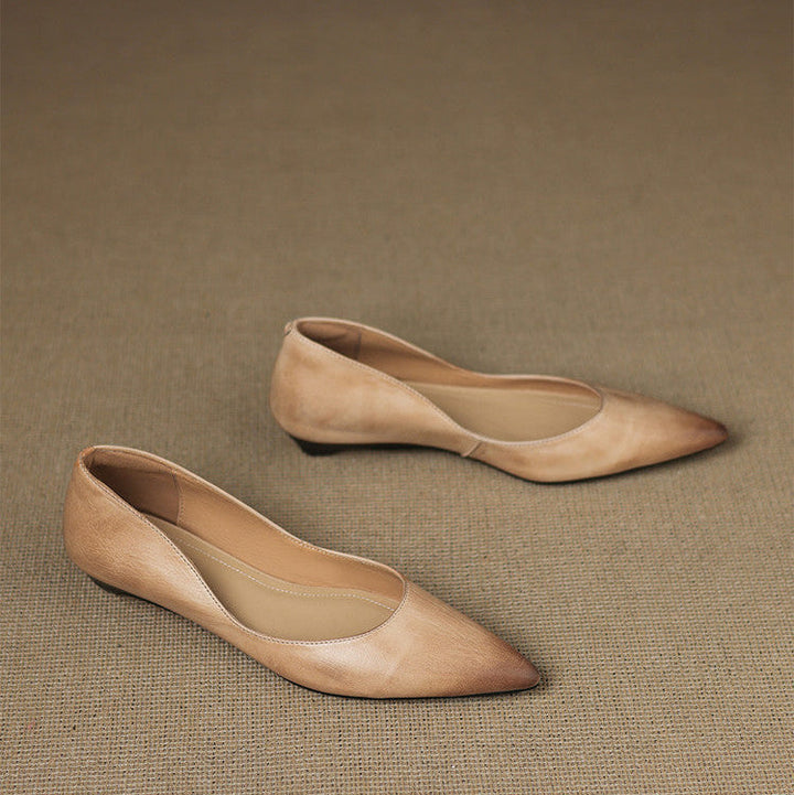Genuine Leather Flats