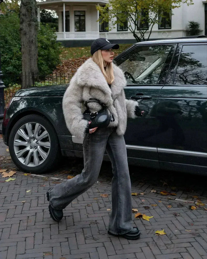 Elegant Faux Fur Jacket