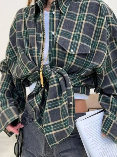 Casual Plain Flannel