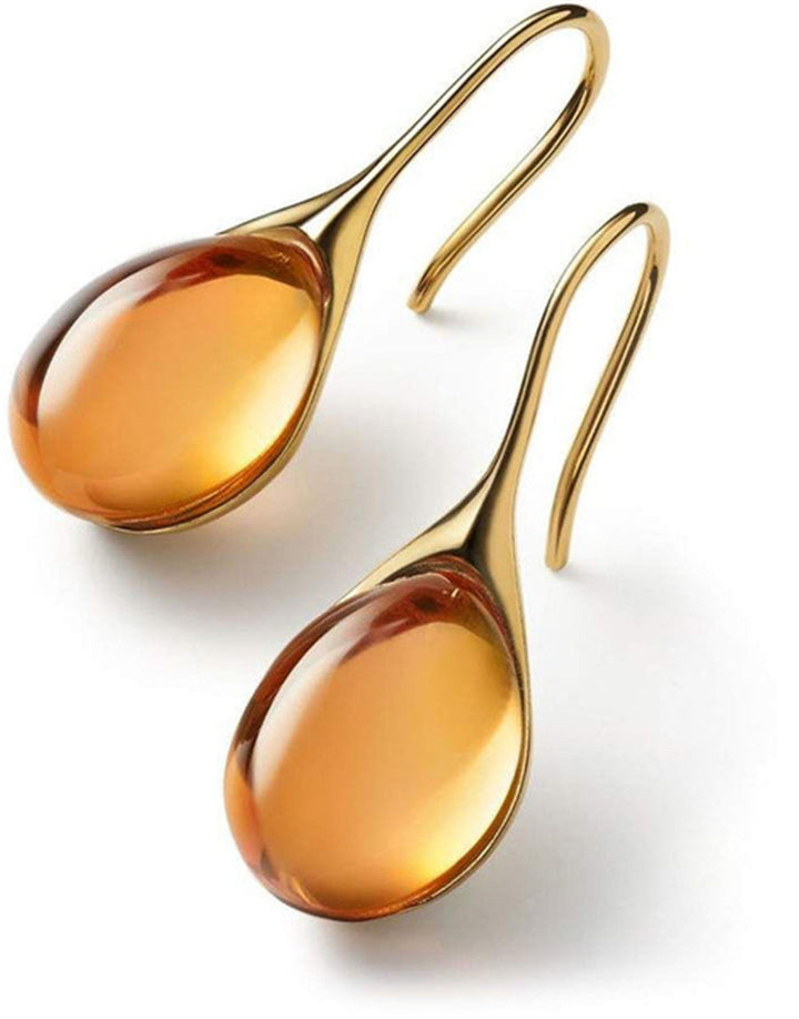 Crystal Drop Earrings - Gold/ Silver