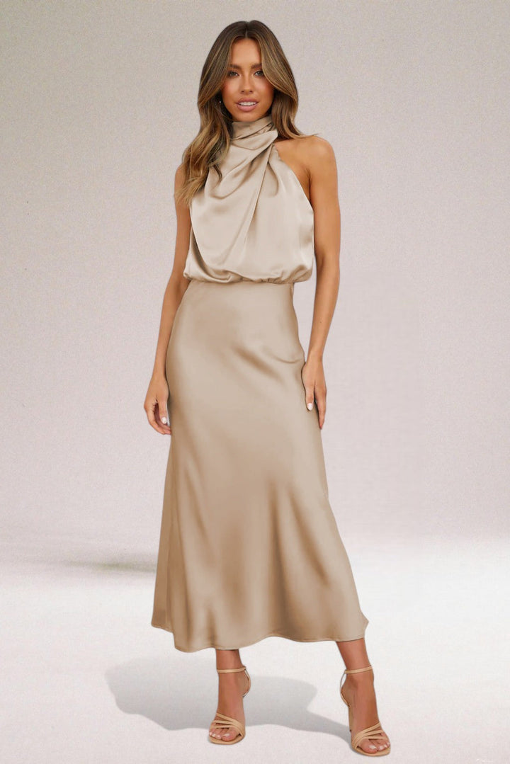 Elegant Satin Evening Dress