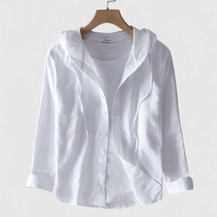 Elegant Hooded Blouse