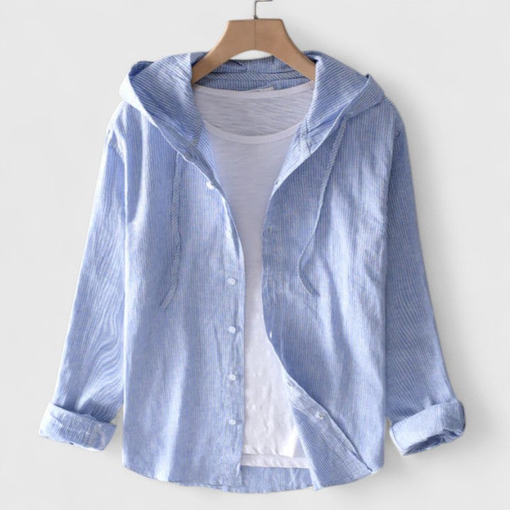 Elegant Hooded Blouse