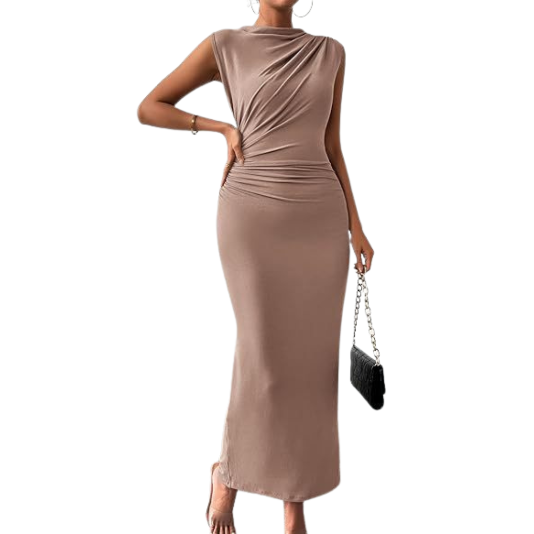 Bodycon Dress with Back Slit