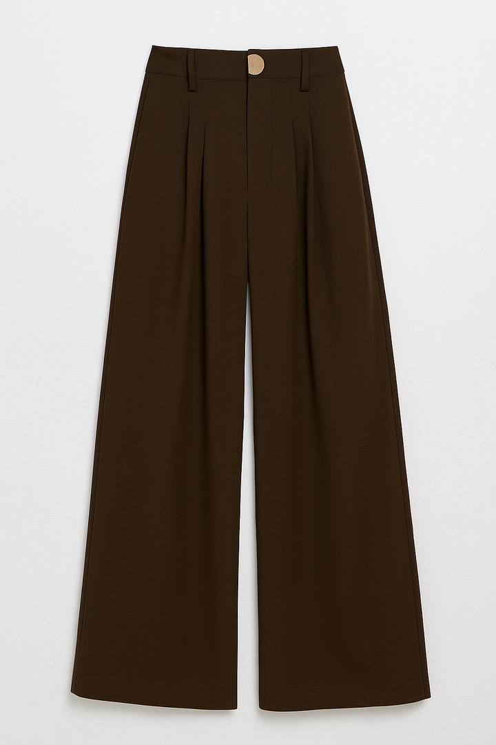High-Waisted Wide-Leg Trousers – Elegant  Design