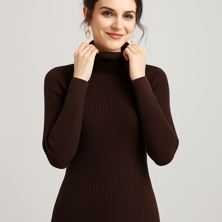 Ribbed Turtleneck– Classic Knit