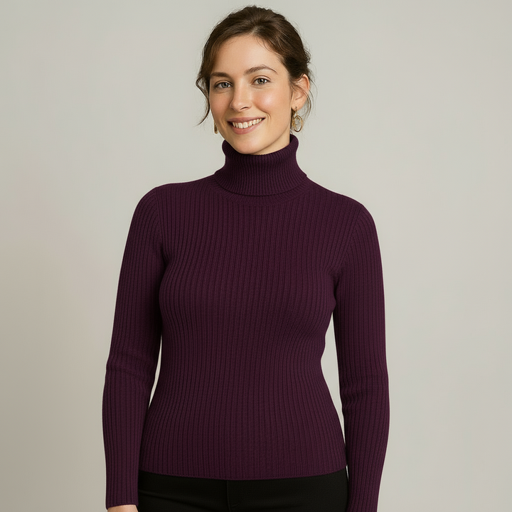 Ribbed Turtleneck– Classic Knit
