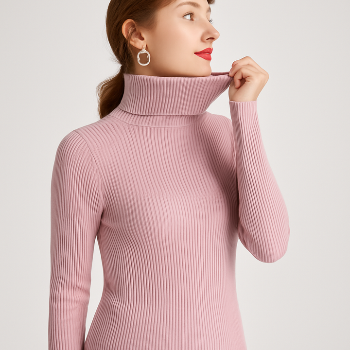 Ribbed Turtleneck– Classic Knit