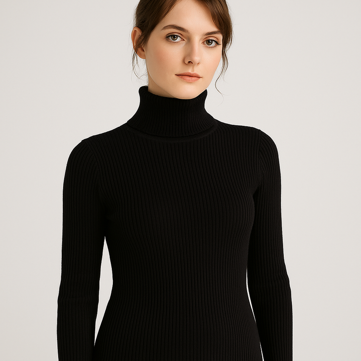 Ribbed Turtleneck– Classic Knit