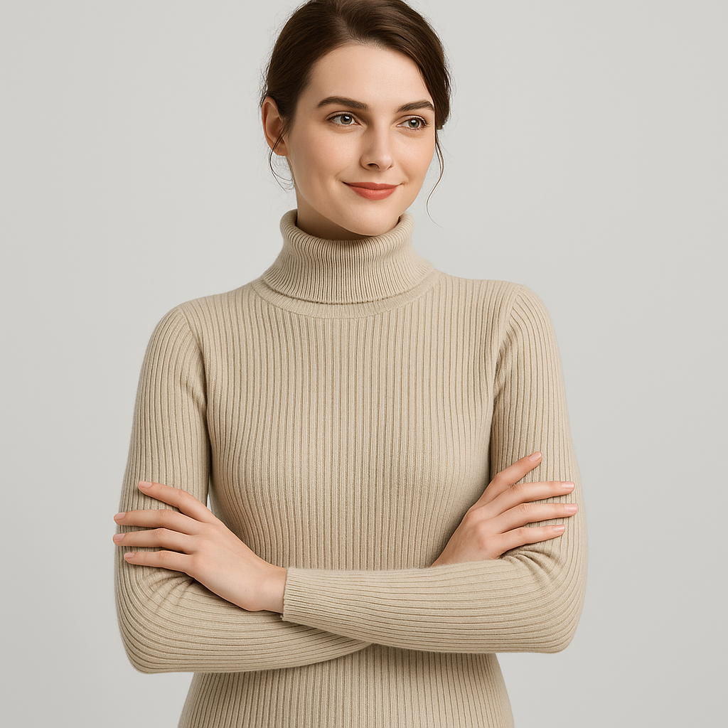 Ribbed Turtleneck– Classic Knit