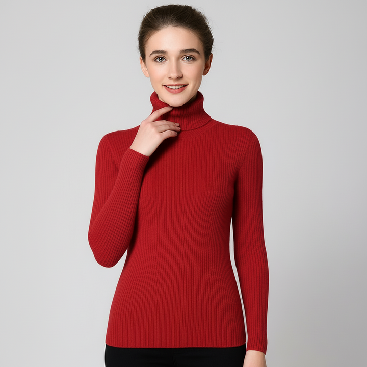 Ribbed Turtleneck– Classic Knit