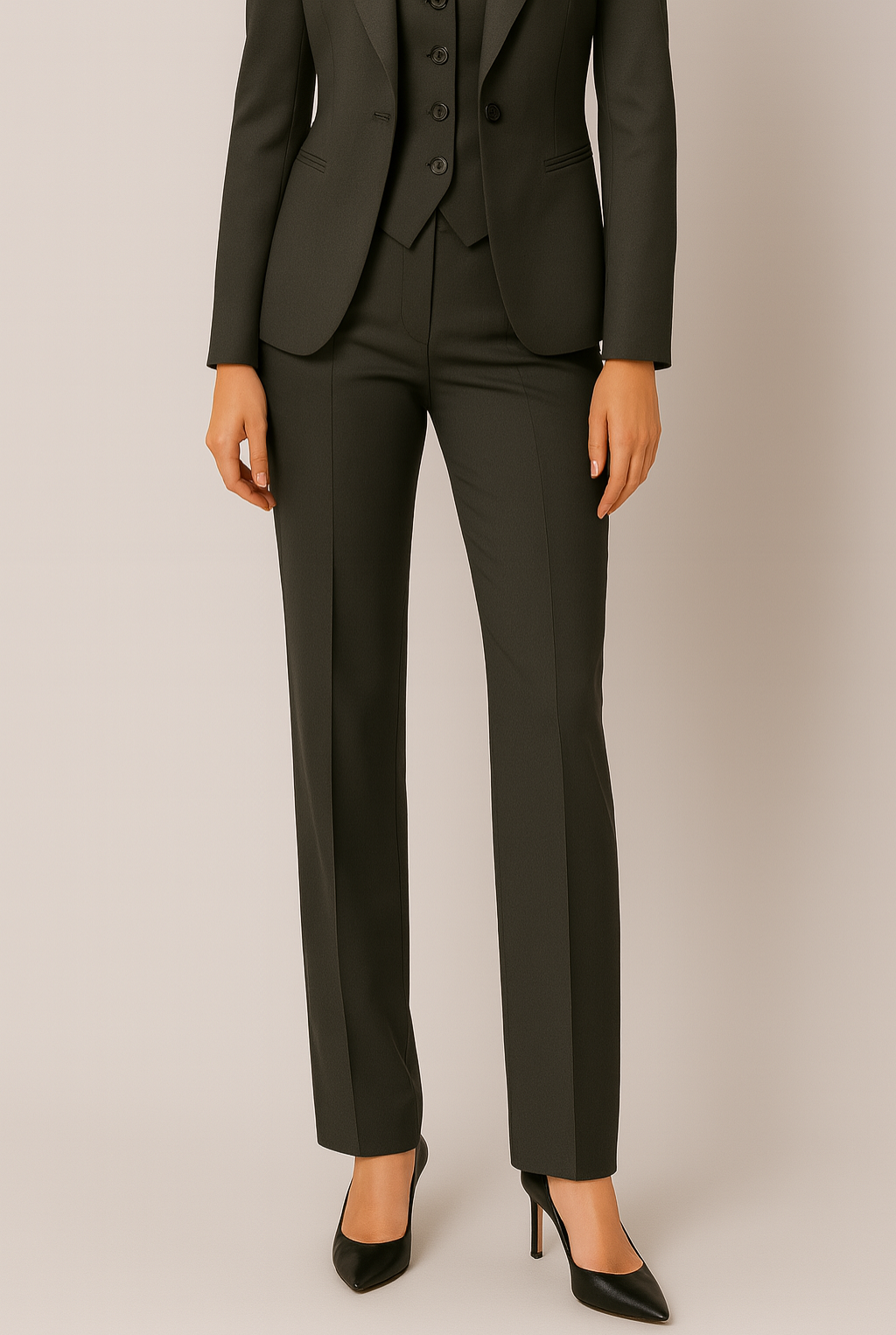 Three-Piece Blazer Set – Tailored Blazer, Vest and Trousers
