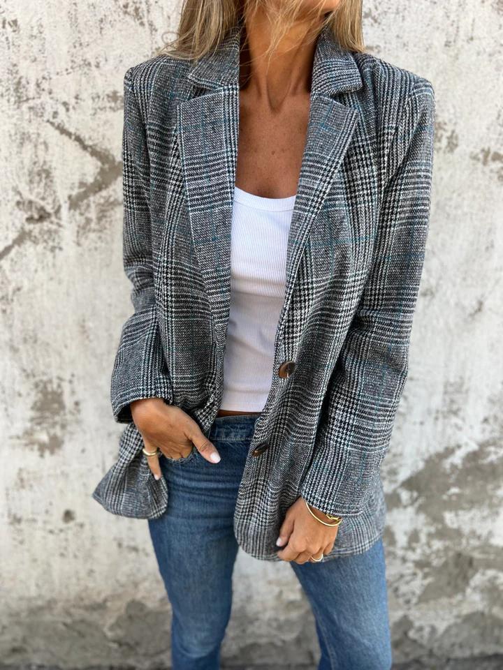 Classic Plaid Blazer
