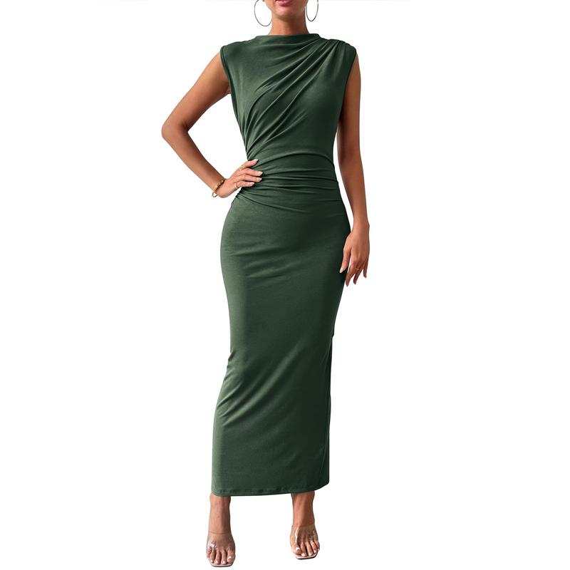 Bodycon Dress with Back Slit