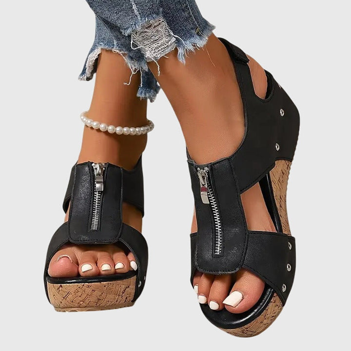 Zipper Orthopedic Sandals
