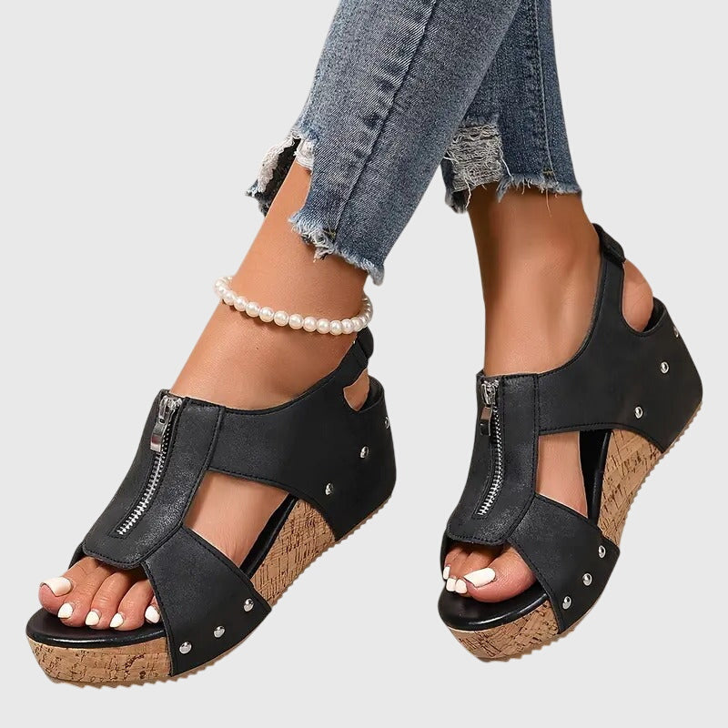 Zipper Orthopedic Sandals
