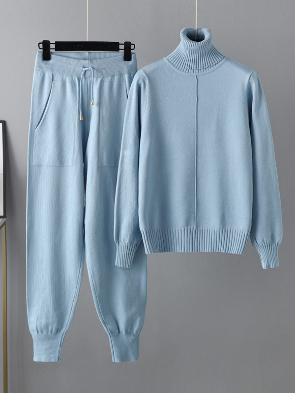 Casual drawstring-wide-leg-pants-suits
