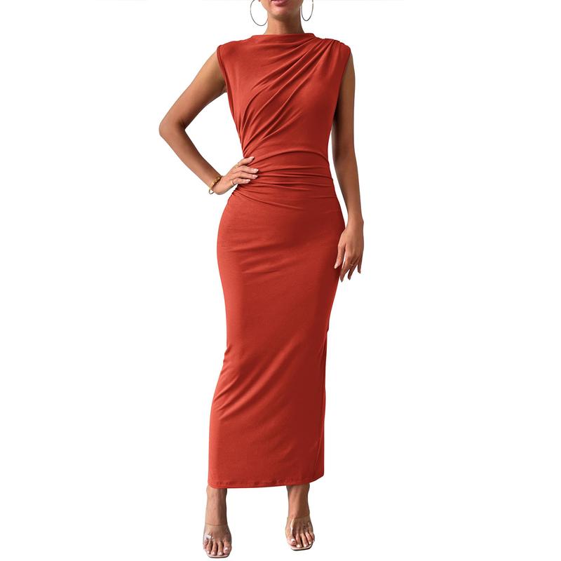 Bodycon Dress with Back Slit