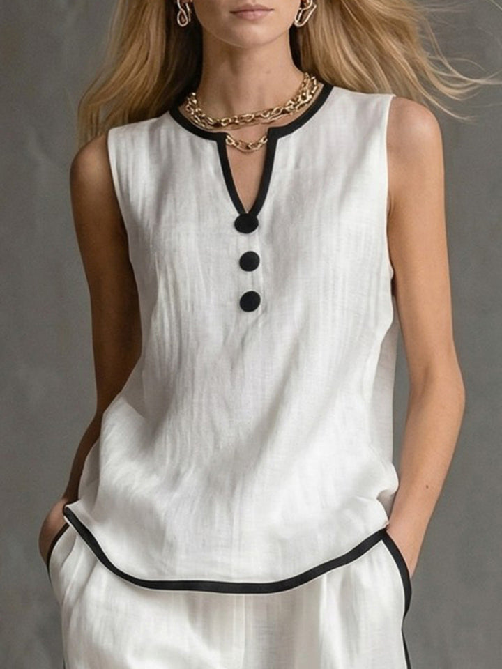 Contrast Color Top
