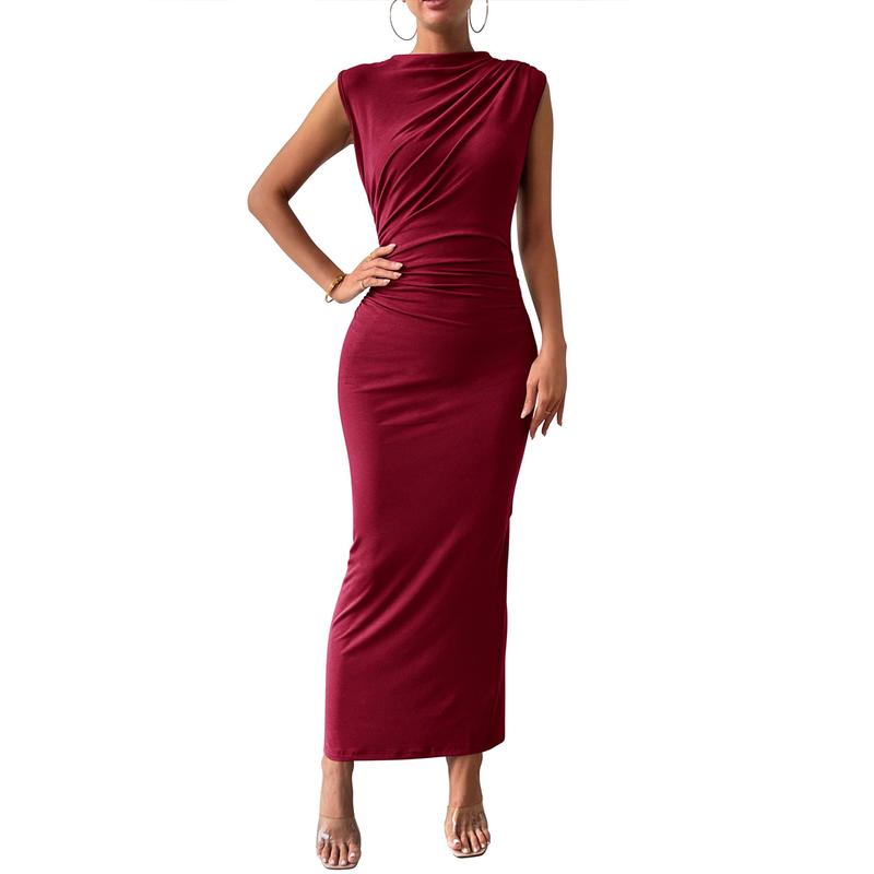 Bodycon Dress with Back Slit