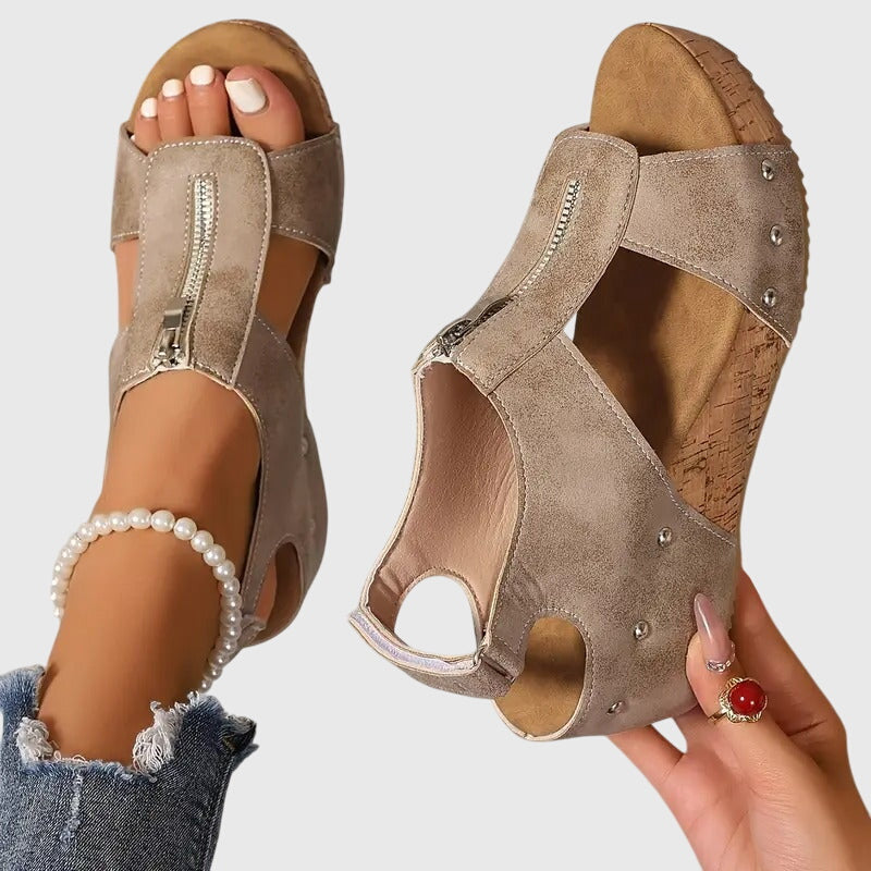 Zipper Orthopedic Sandals
