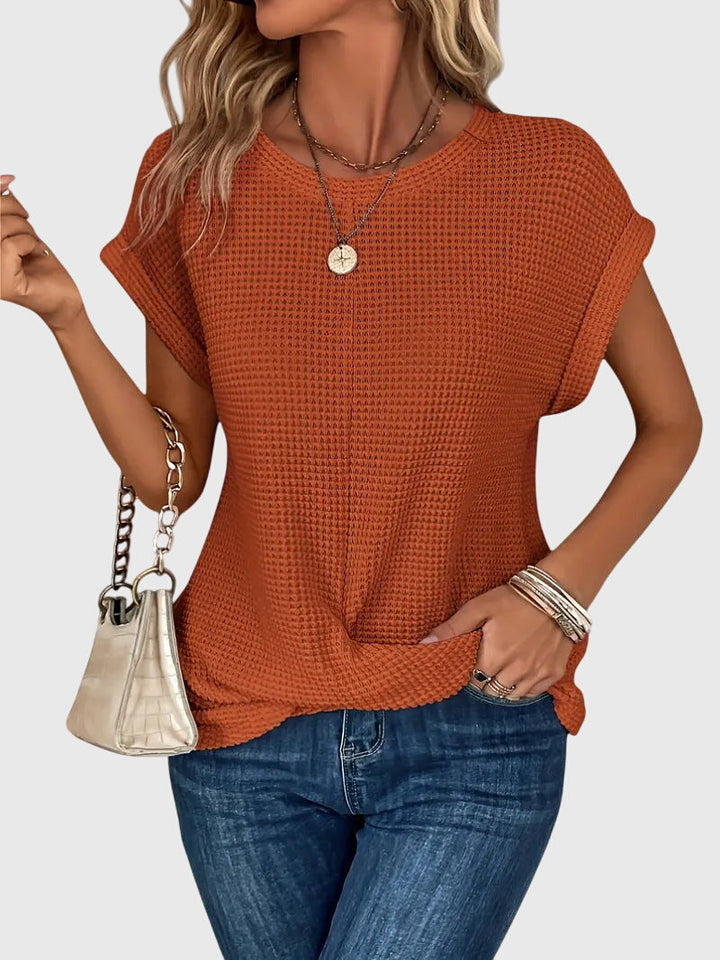 Elegant Top with Crew Neck