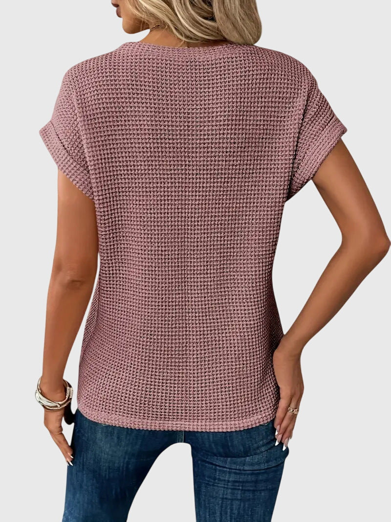 Elegant Top with Crew Neck