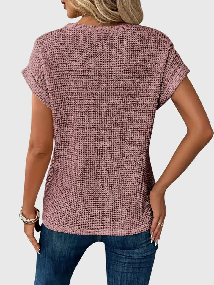 Elegant Top with Crew Neck
