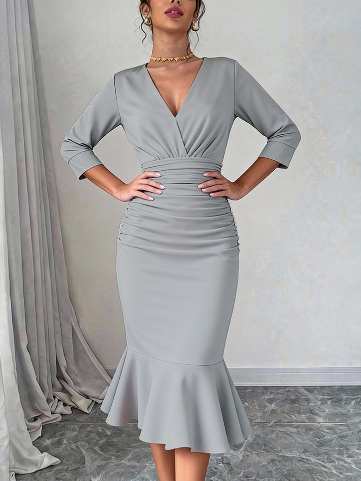 Bodycon Split-Side Deep - Midi Dresses
