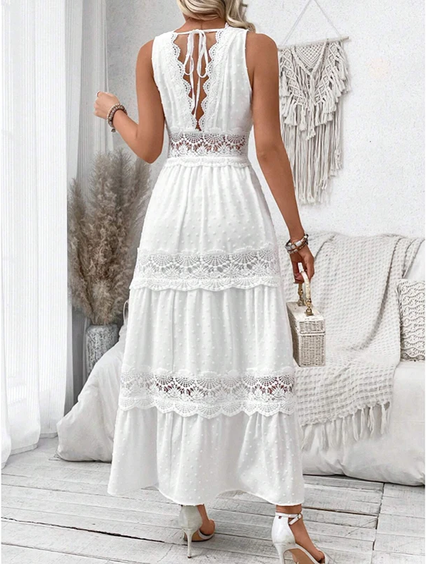Lace V-Neck Dress