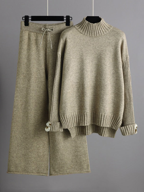 Sweater  & Wide Leg Pants Set