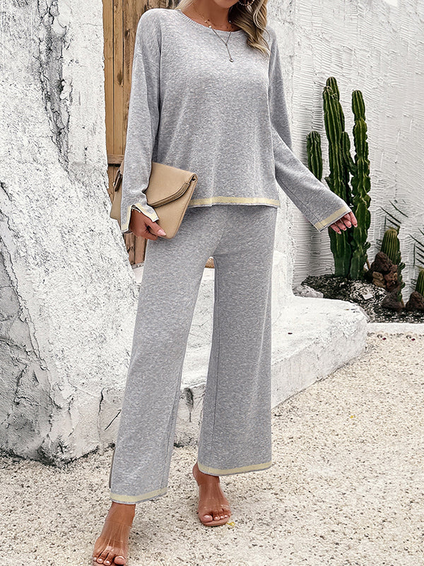 Split Sweater  +  Pants Set
