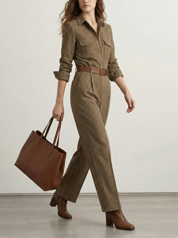 High Waisted  Jumpsuit