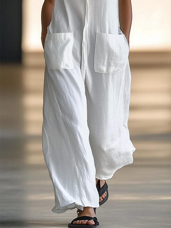 Loose Sleeveless  Jumpsuit