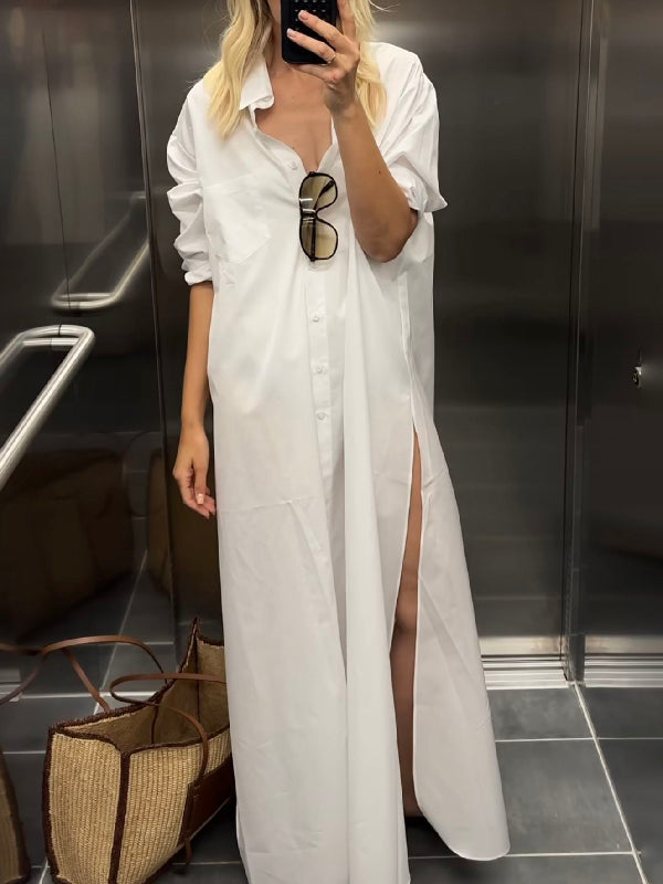 Maxi Shirt Dress