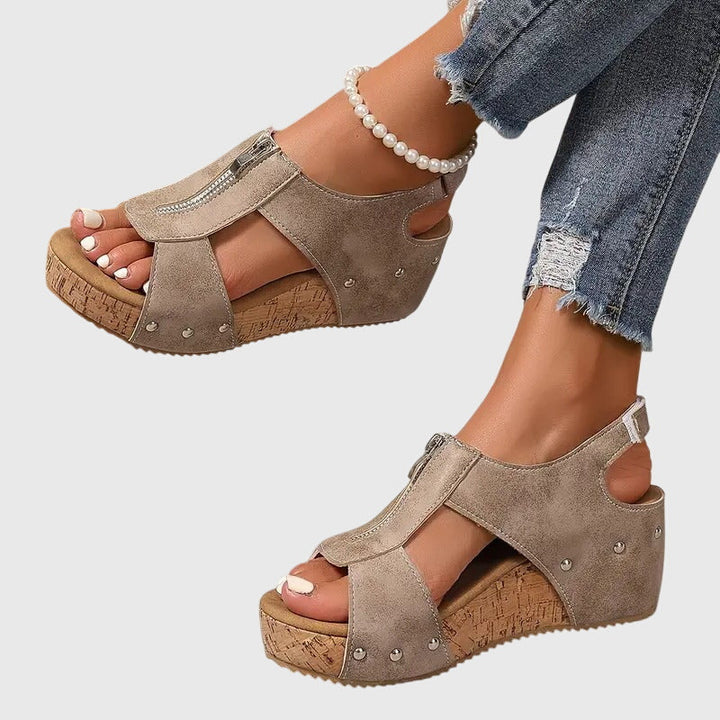 Zipper Orthopedic Sandals
