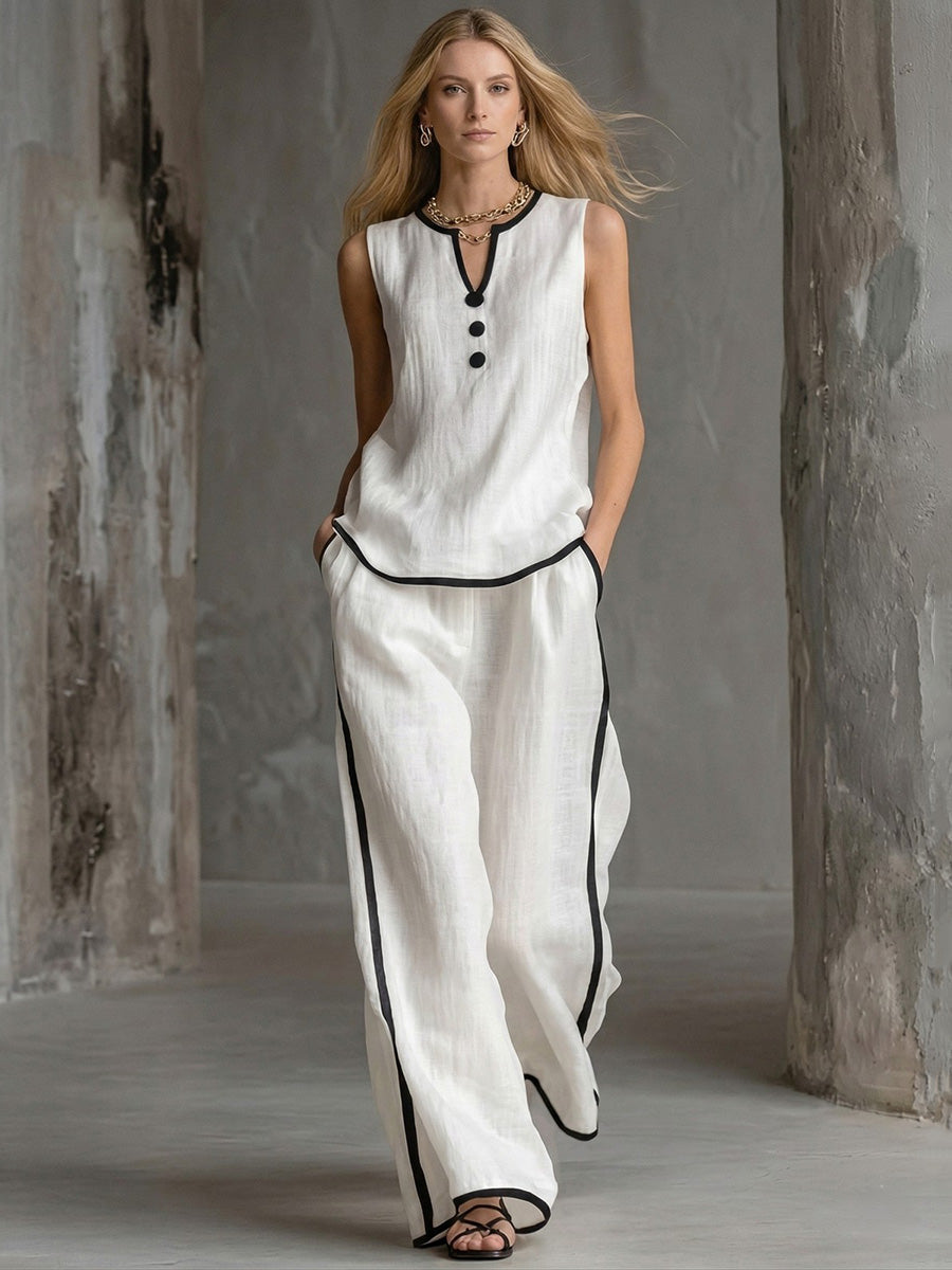 Contrast Color Top