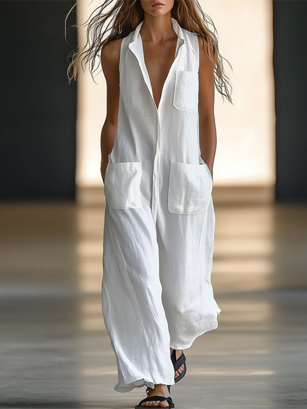 Loose Sleeveless  Jumpsuit