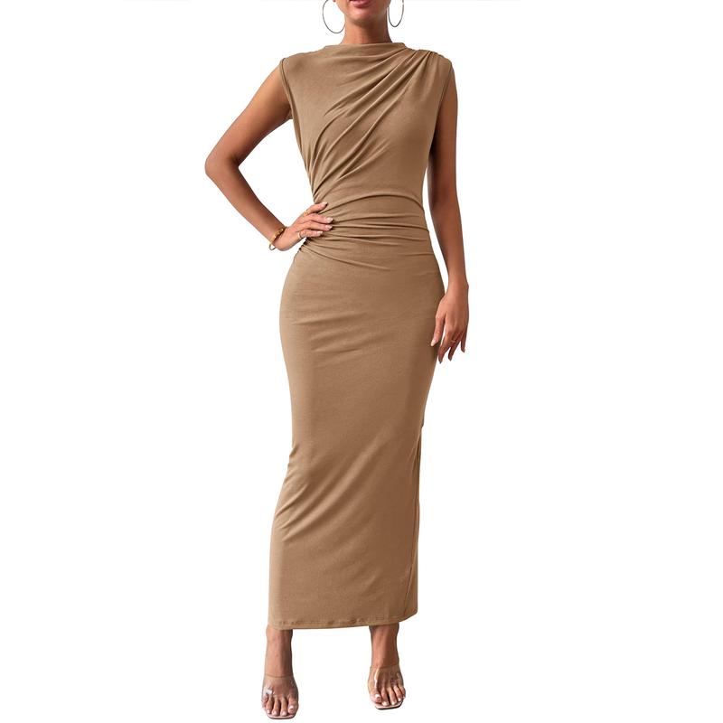 Bodycon Dress with Back Slit