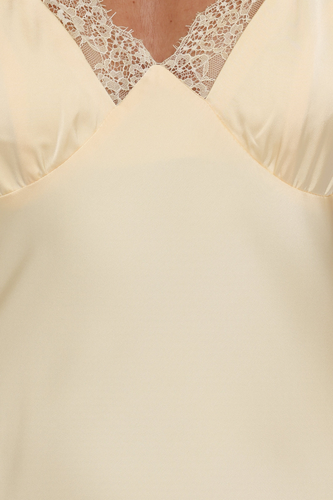 Satin Butter Yellow- Midi Dress