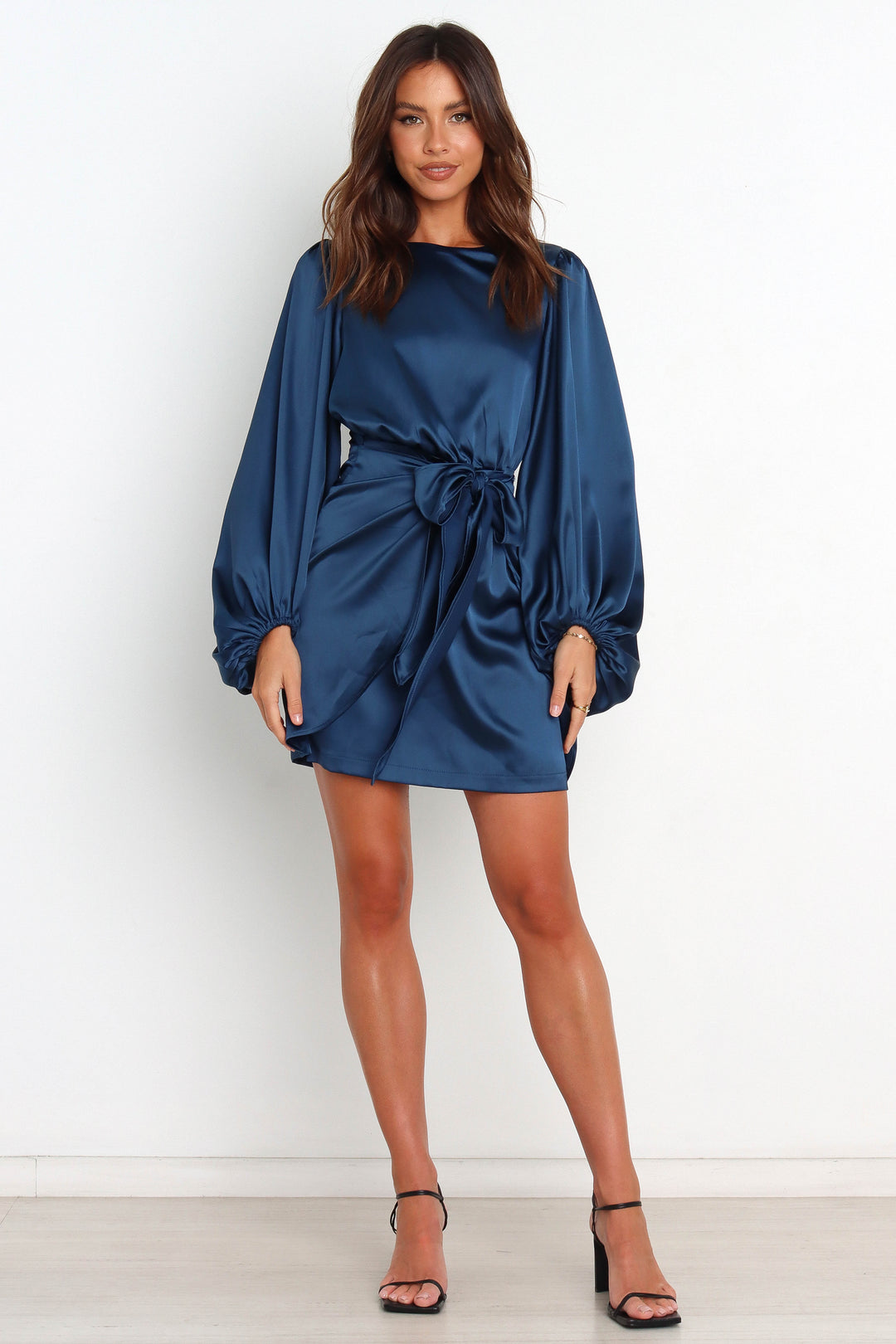 Satin Opal Dress - Blue