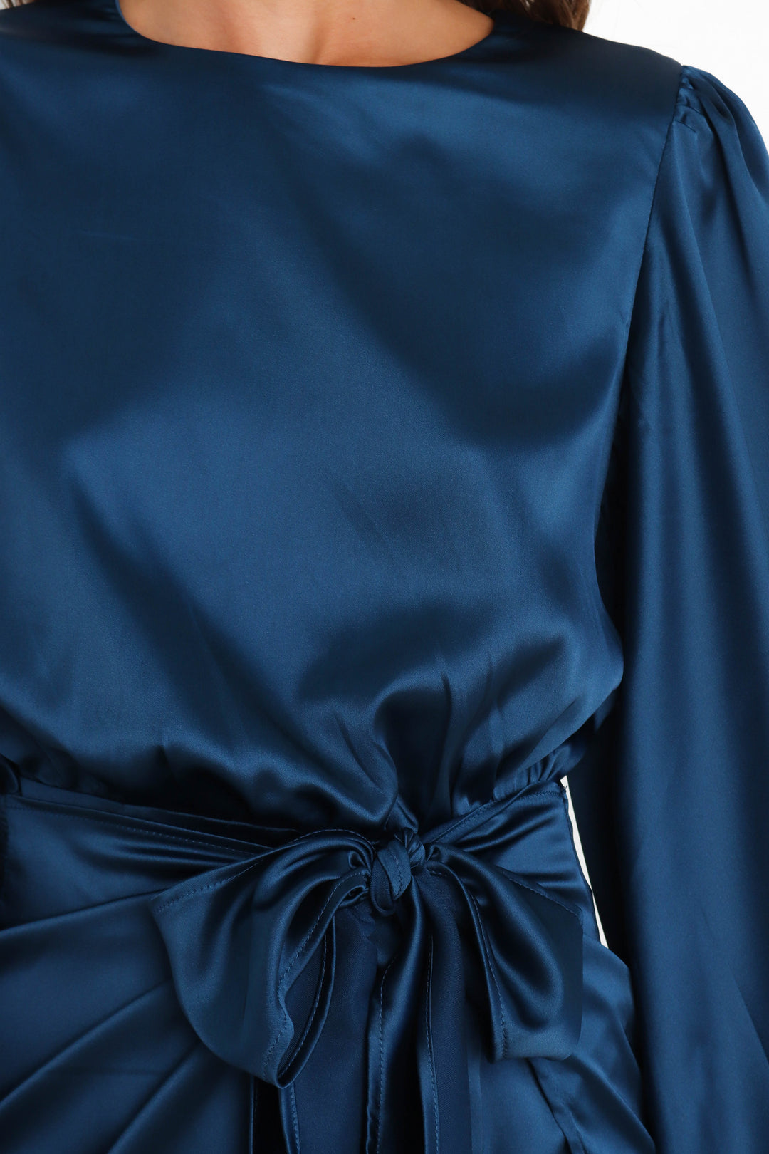 Satin Opal Dress - Blue