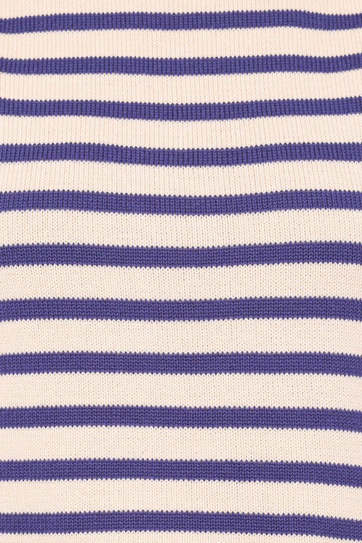Cream/Navy Stripe Set