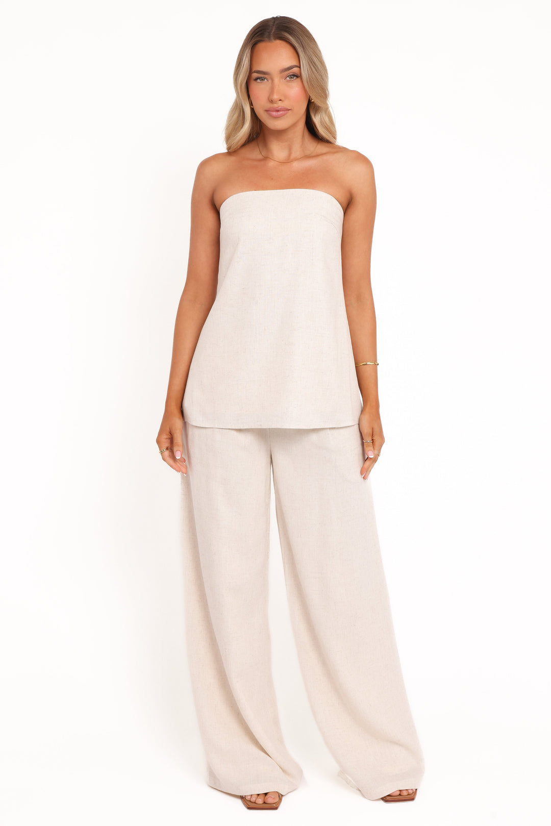 Chic Strapless Top - Cream