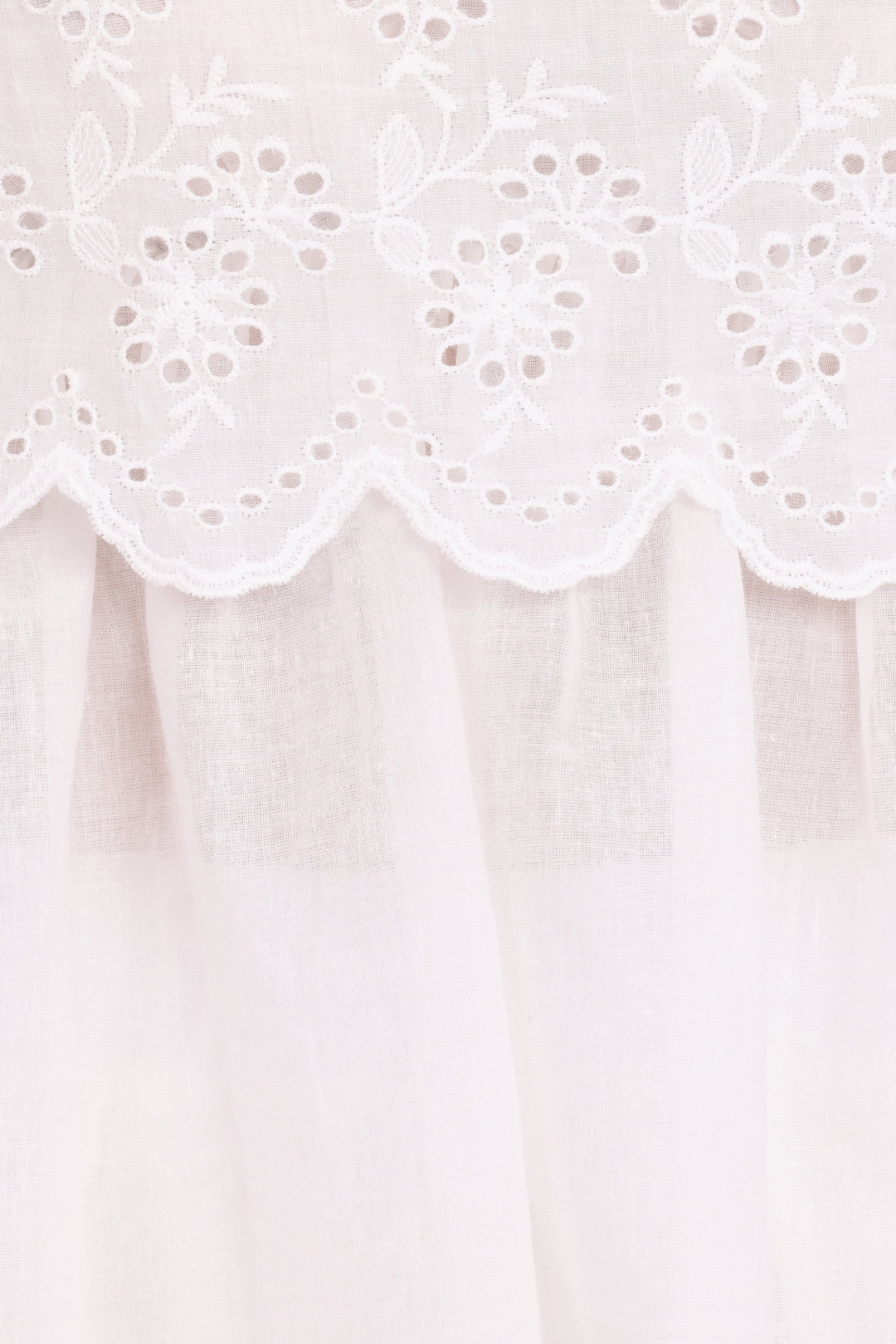 Eyelet  Top - White